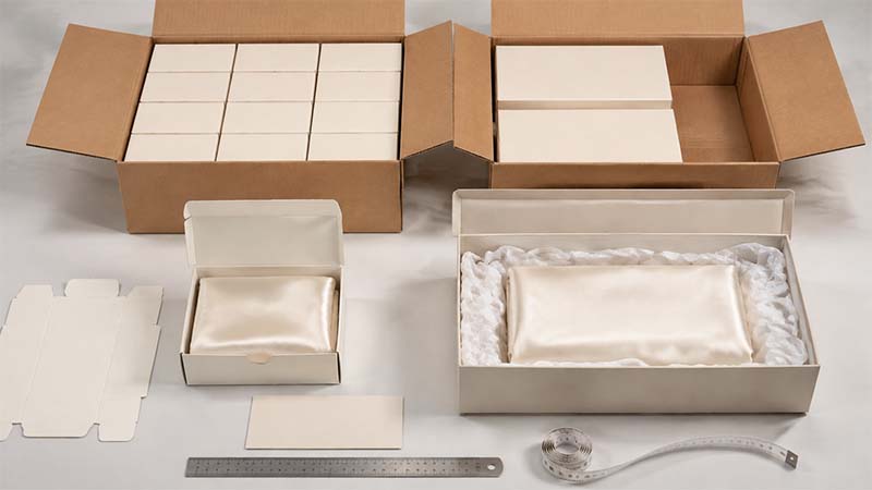 Silk product packaging size and shipping cost optimization comparison
